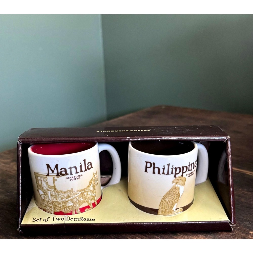 Pair of Starbucks Demitasse Global Series Manilla & Philippines - Picture 4 of 4